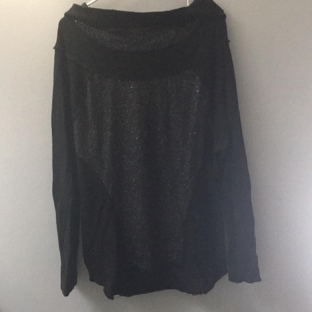 Free people sequin hoodie
